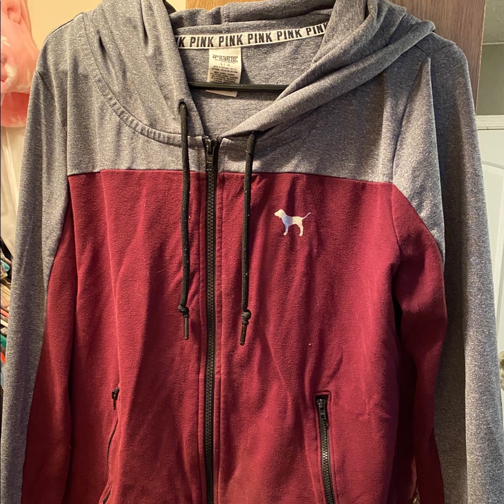 Pink Zip-Up Hoodie